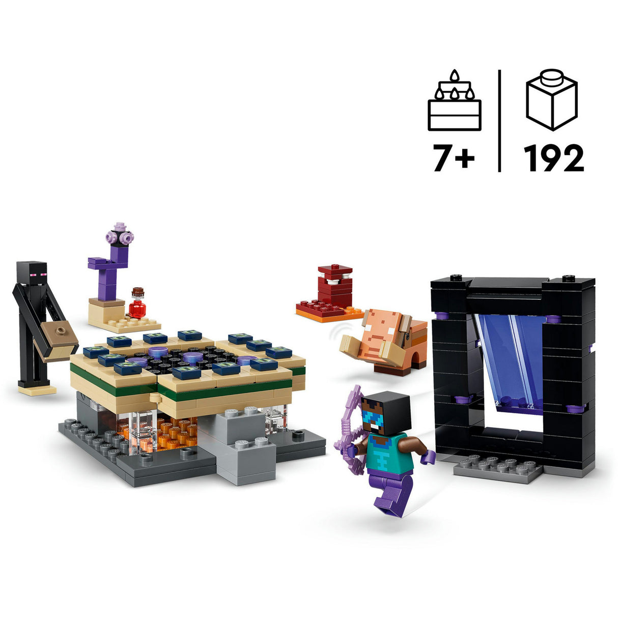Lego minecraft 21584 voyage vers le bas et le portail final