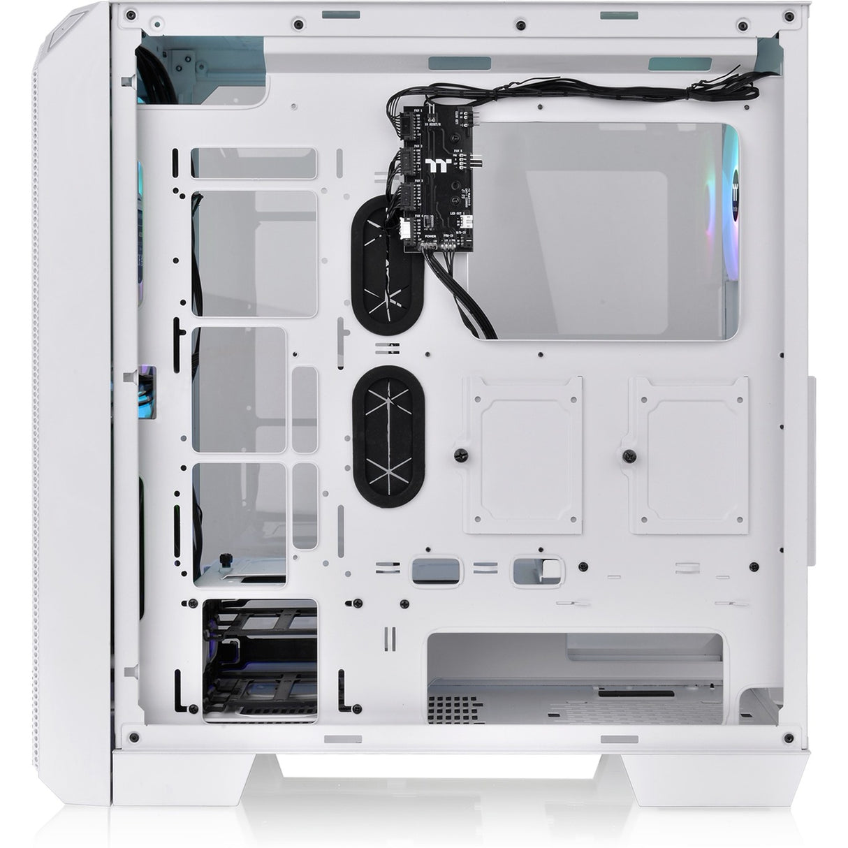 Thermaltake view 300 mx midi tower behuizing (wit | 2x usb-a | 1x usb-c | rgb | window)