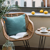 Coussin chauffant sans fil Cozy una Velvet 45 x 45 cm (bleu-vert, power bank 5000 mah)
