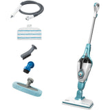 Balai vapeur Black+decker fsmh1321 1600w avec 6 accessoires nettoyeur vapeur (blanc bleu-gris)