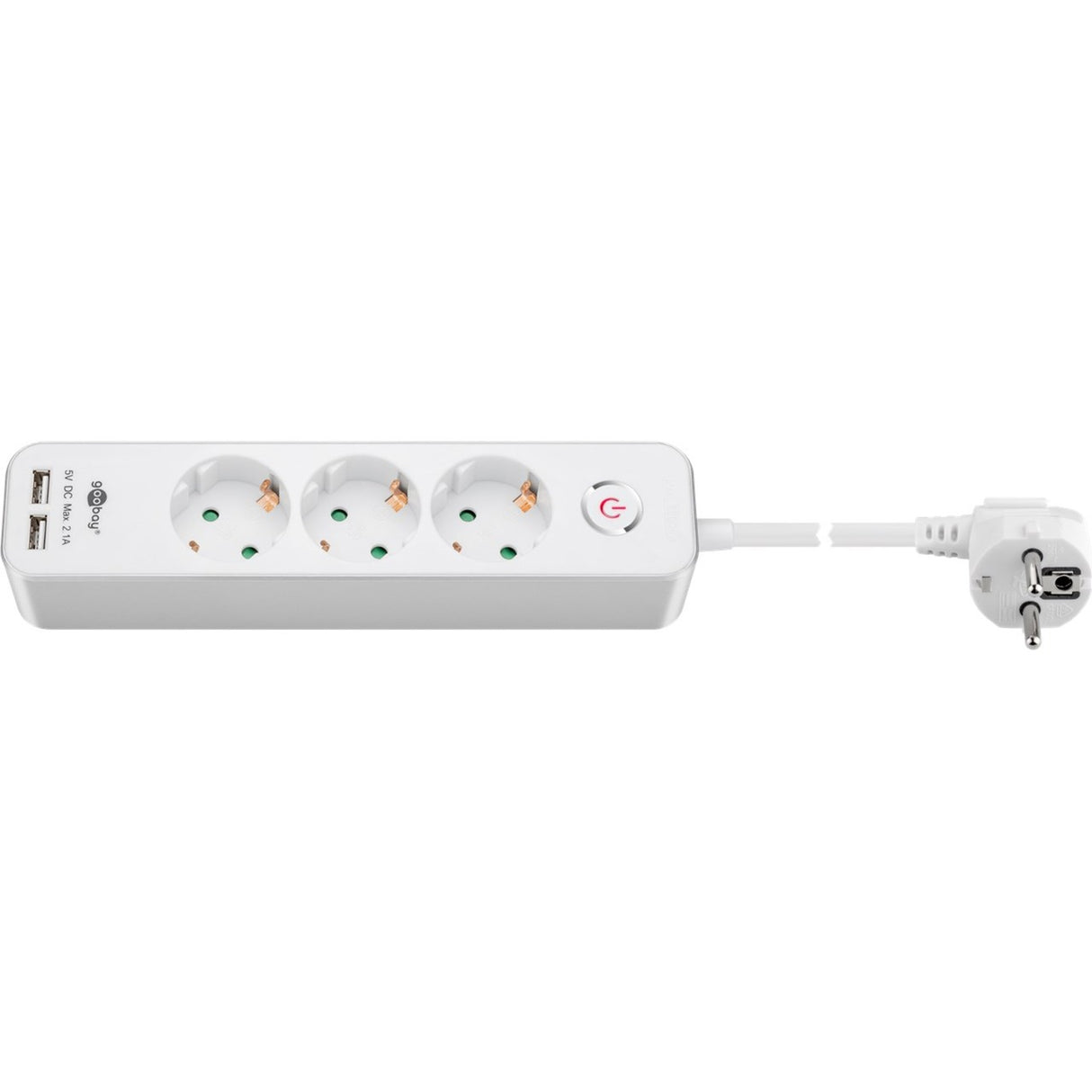 GOOBAY PORTE À 3 voies avec commutateur et USB