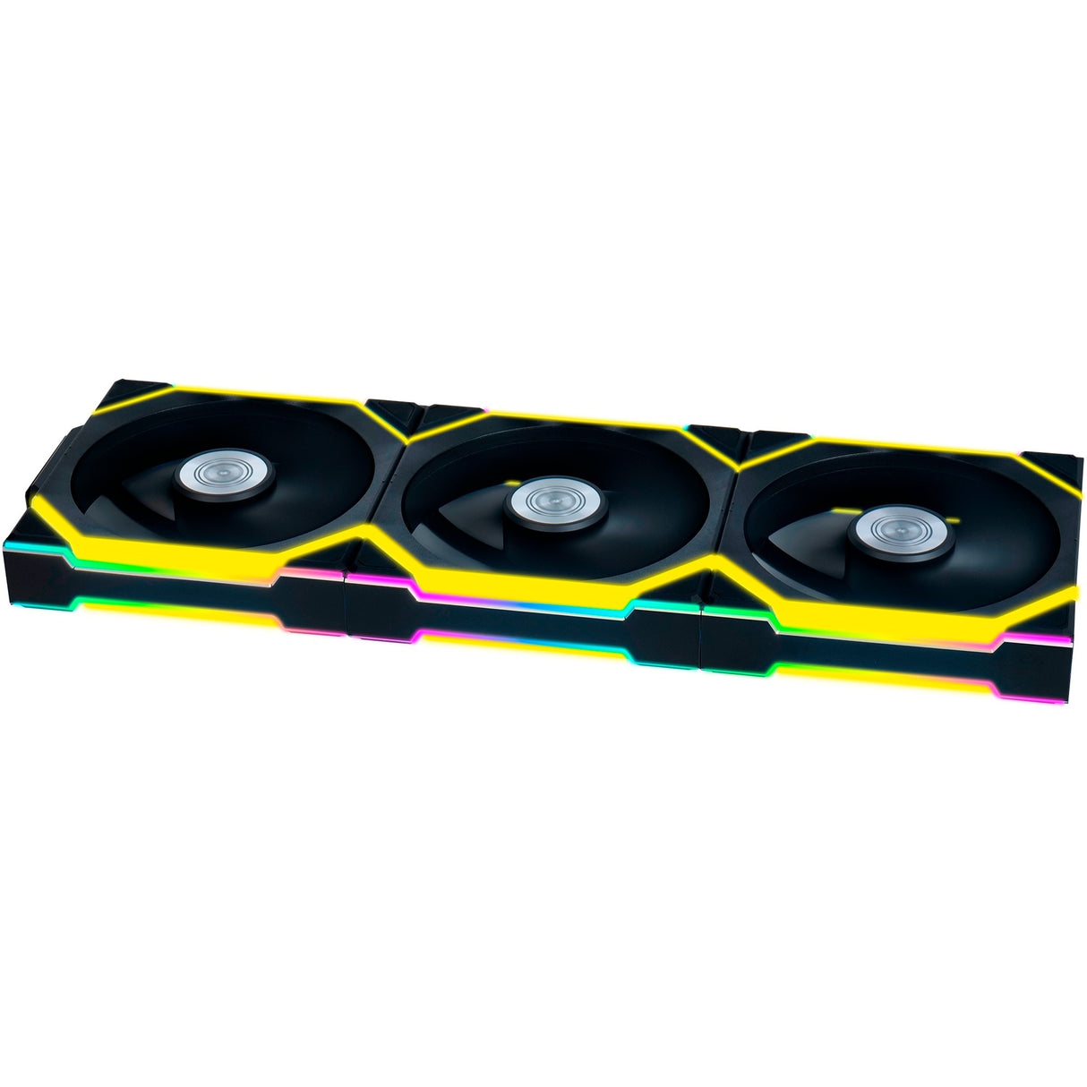 Lian Li Uni Fan SL120 Ventilateurs de boîtier RVB sans fil (noir, 3 pièces, 120 x 124,5 x 28 mm, PWM)