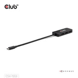 Club 3D Hub USB-C vers triple DisplayPort MST (noir, 4K60 Hz)