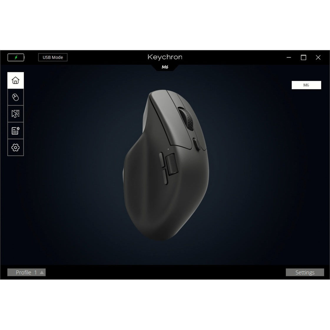 Souris sans fil Keychron Keychron M6-A1