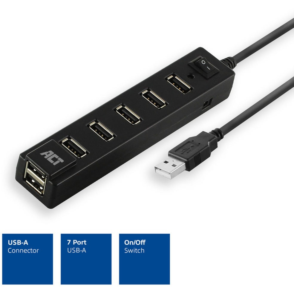 Acte hub USB ac6215 noir