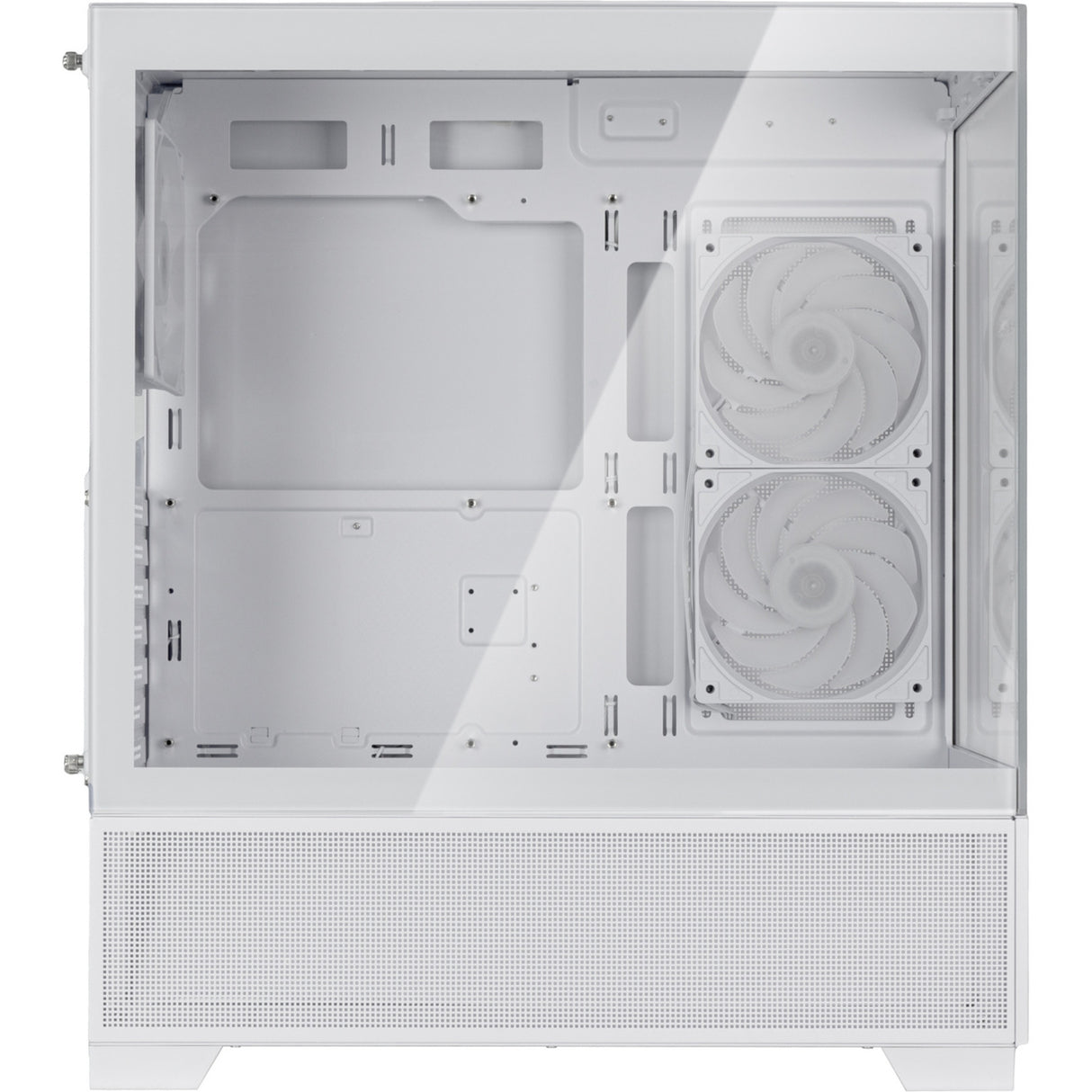 Boîtier mini tour Silverstone lucid 05 (blanc | 2x USB-A | 1x USB-C | RVB | verre trempé)