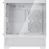 Boîtier mini tour Silverstone lucid 05 (blanc | 2x USB-A | 1x USB-C | RVB | verre trempé)