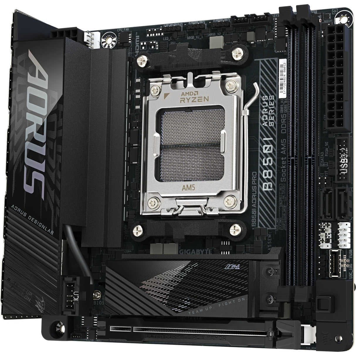 Carte mère Gigabyte B850i Aorus Pro Socket AM5 (noir, RAID, 2,5 Go-LAN, Wi-Fi 7, BT, son, Mini-ITX)