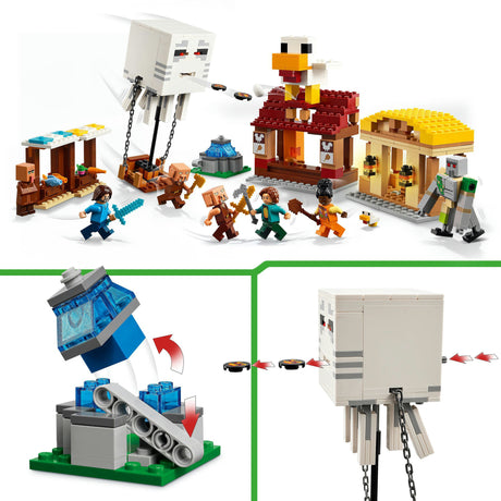 Lego Minecraft l'horrible attaque en ballon sur le village - 21273