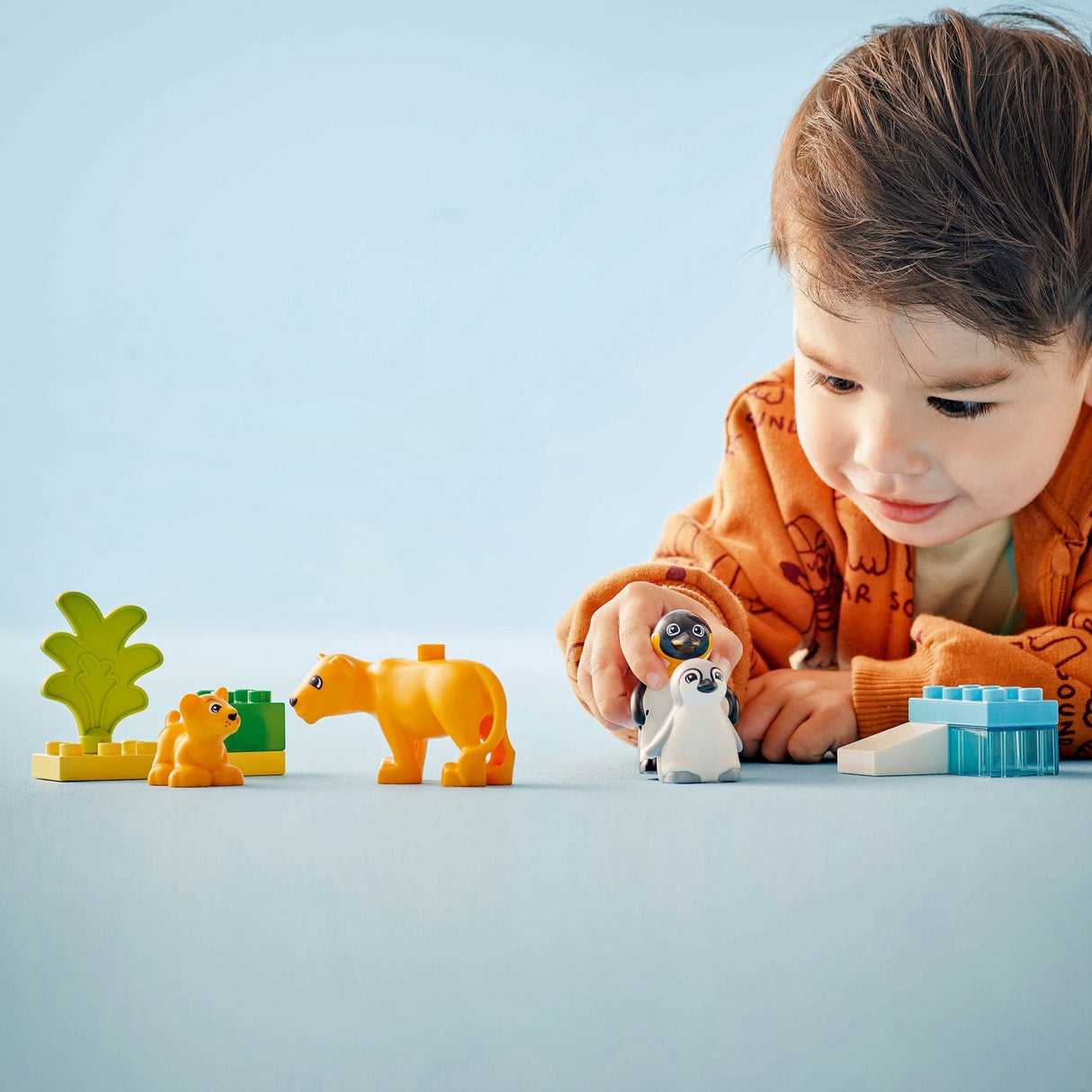 Lego duplo 10442 familles d'animaux sauvages pingouins et lions