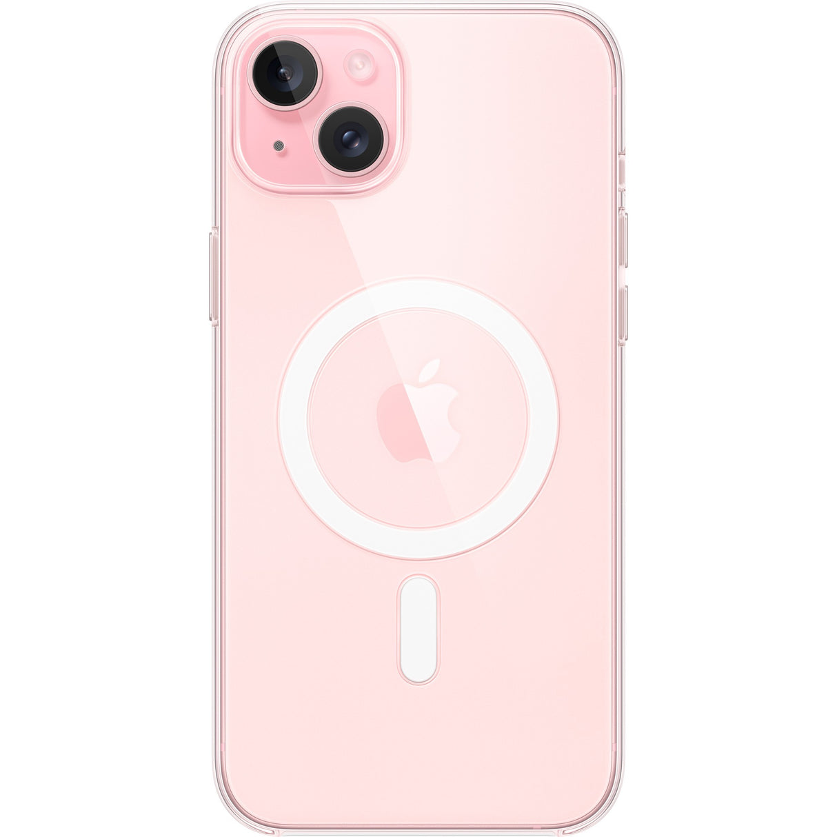 Étui transparent Apple avec magsafe pour étui de téléphone iPhone 15 plus (transparent)