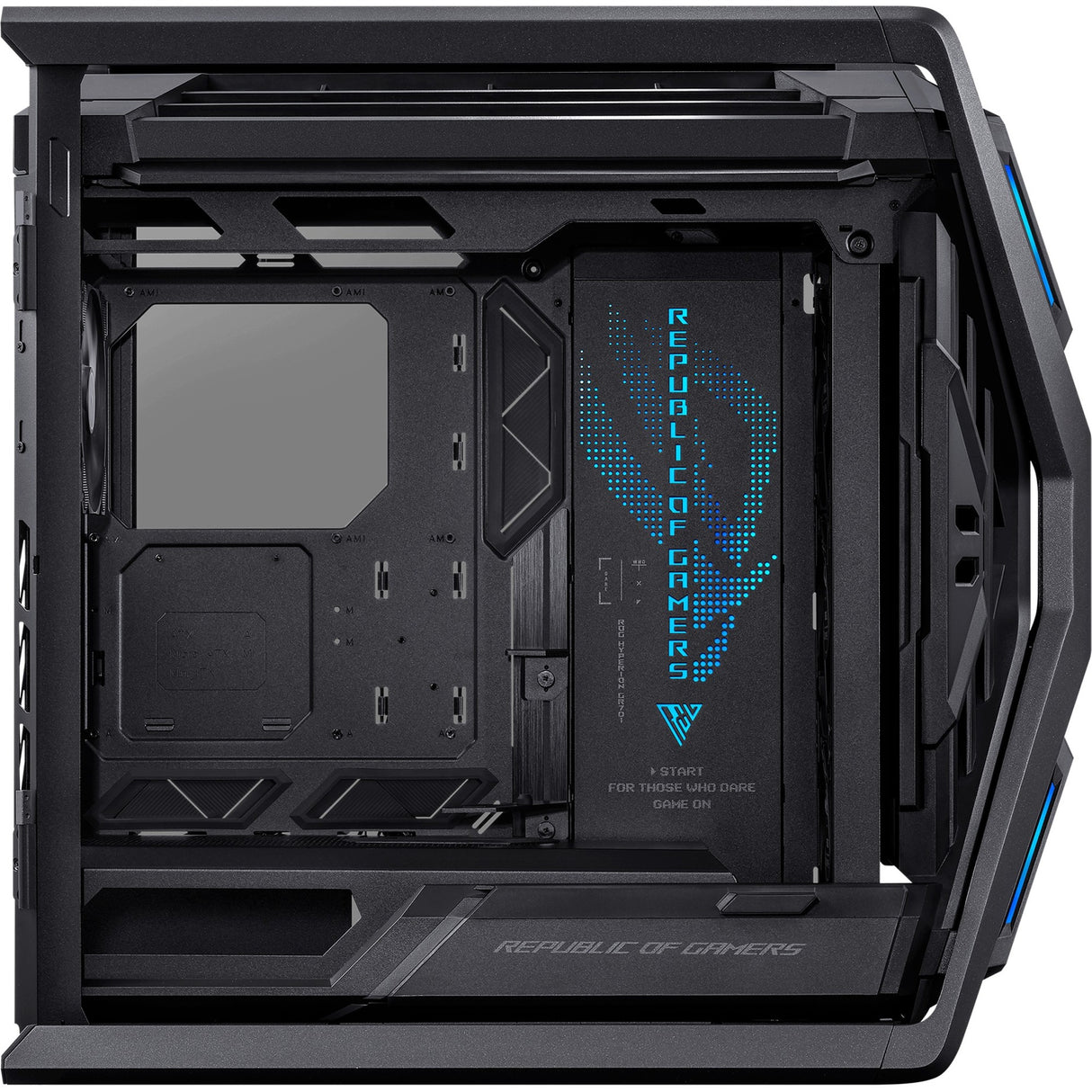 Boîtier grande tour Asus rog hyperion gr701 (noir | 4x usb-a | 2x usb-c | rgb | verre trempé)