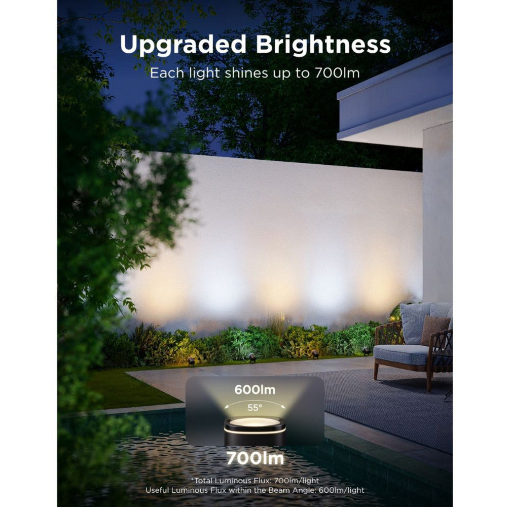 Les spots d'extérieur intelligents Govee comptent rgbicww - pack de 2 spots de jardin