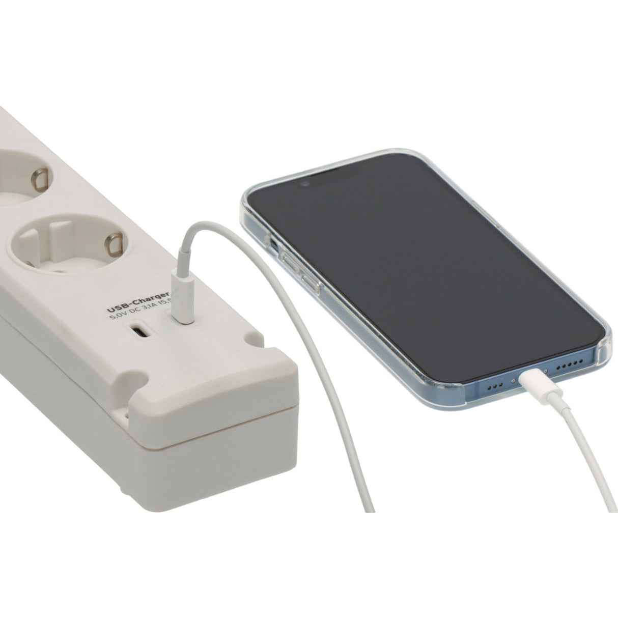 Brennerstuhl Bremounta multiprise avec 2 prises de charge USB C | 5 fois | blanc | 3m h05vv-f 3g1.5 - 1150660425