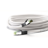 Câble réseau Goobay cat.8.1 s ftp (blanc, 0,5 mètres)