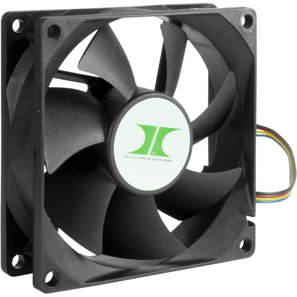 Inter-tech ipc fan set ventilateurs de boîtier 80 mm (noir, 4 pièces, 80 x 80 x 25 mm, pwm)