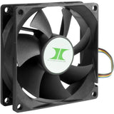 Inter-tech ipc fan set ventilateurs de boîtier 80 mm (noir, 4 pièces, 80 x 80 x 25 mm, pwm)