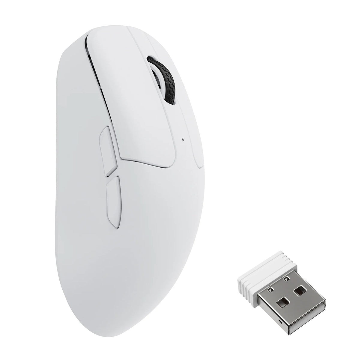 Souris sans fil Keychron m2-a24 (blanc, 100 - 30 000 dpi, 8 000 Hz, Bluetooth USB-C 2,4 GHz)
