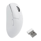 Souris sans fil Keychron m2-a24 (blanc, 100 - 30 000 dpi, 8 000 Hz, Bluetooth USB-C 2,4 GHz)