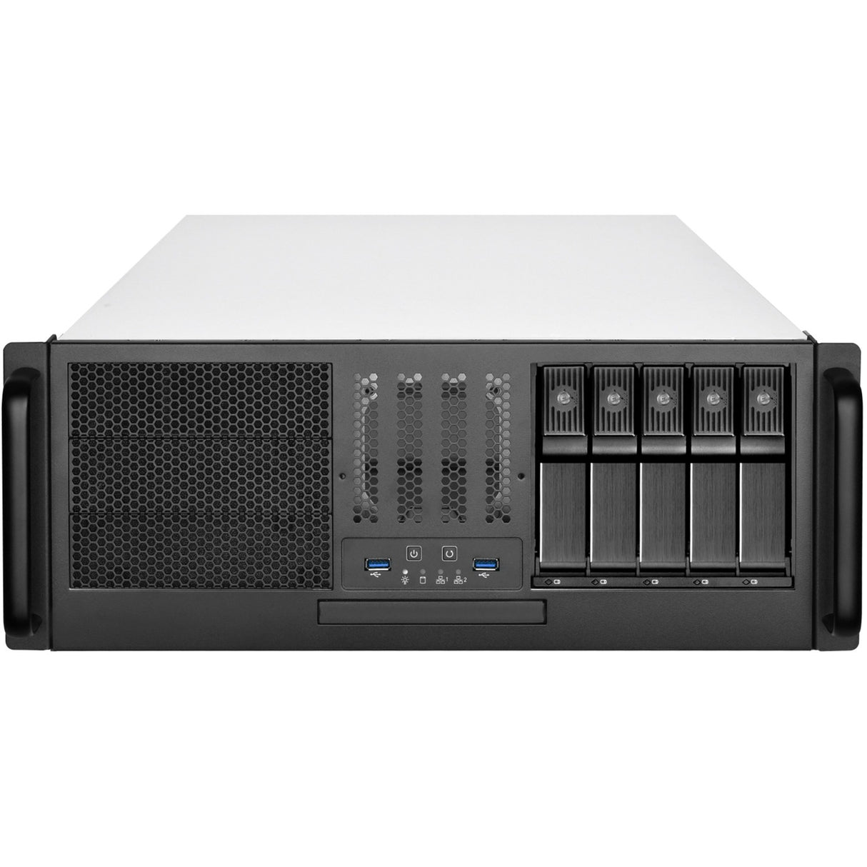 Boîtier rack Silverstone RM41-H08 (noir | 2x USB-A 3.2 (5 Gbit s))