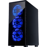 Boîtier tour midi Inter-tech cxc2 (noir | 3x usb-a | fenêtre)