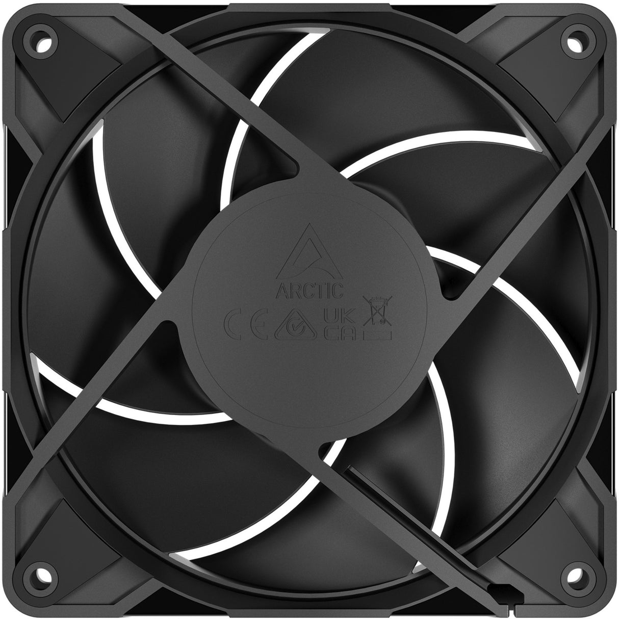 Ventilateur de boîtier Arctic p12 pro pst co (noir, 120 x 120 x 25 mm, pwm)