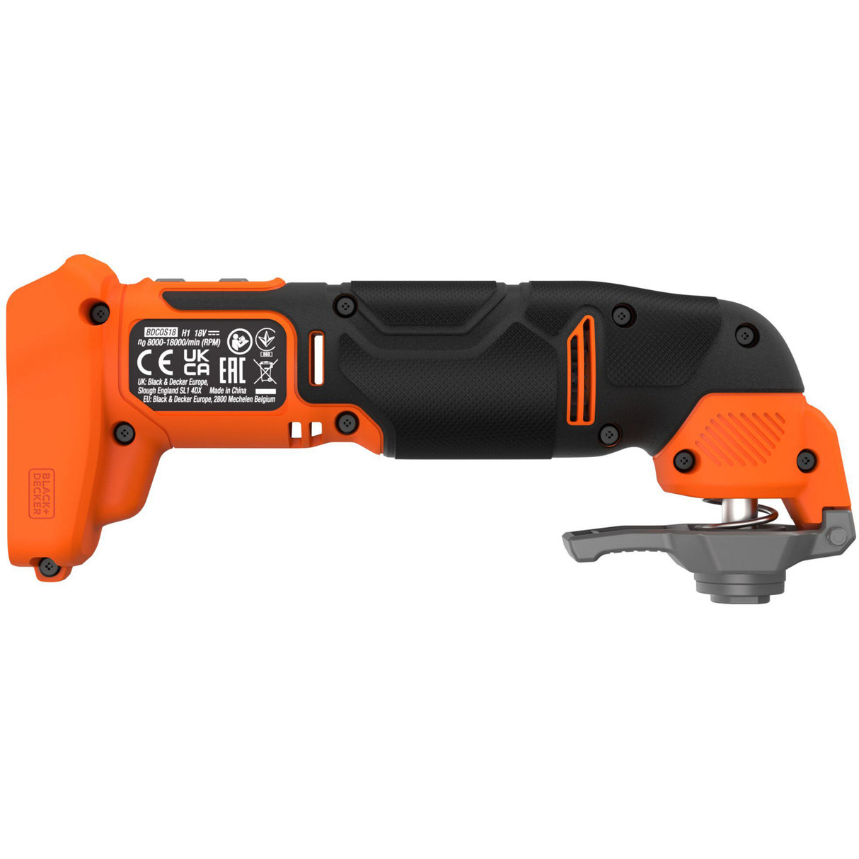 Tournevis Black+decker 18v + pack multi-outils oscillant 18v (noir orange)