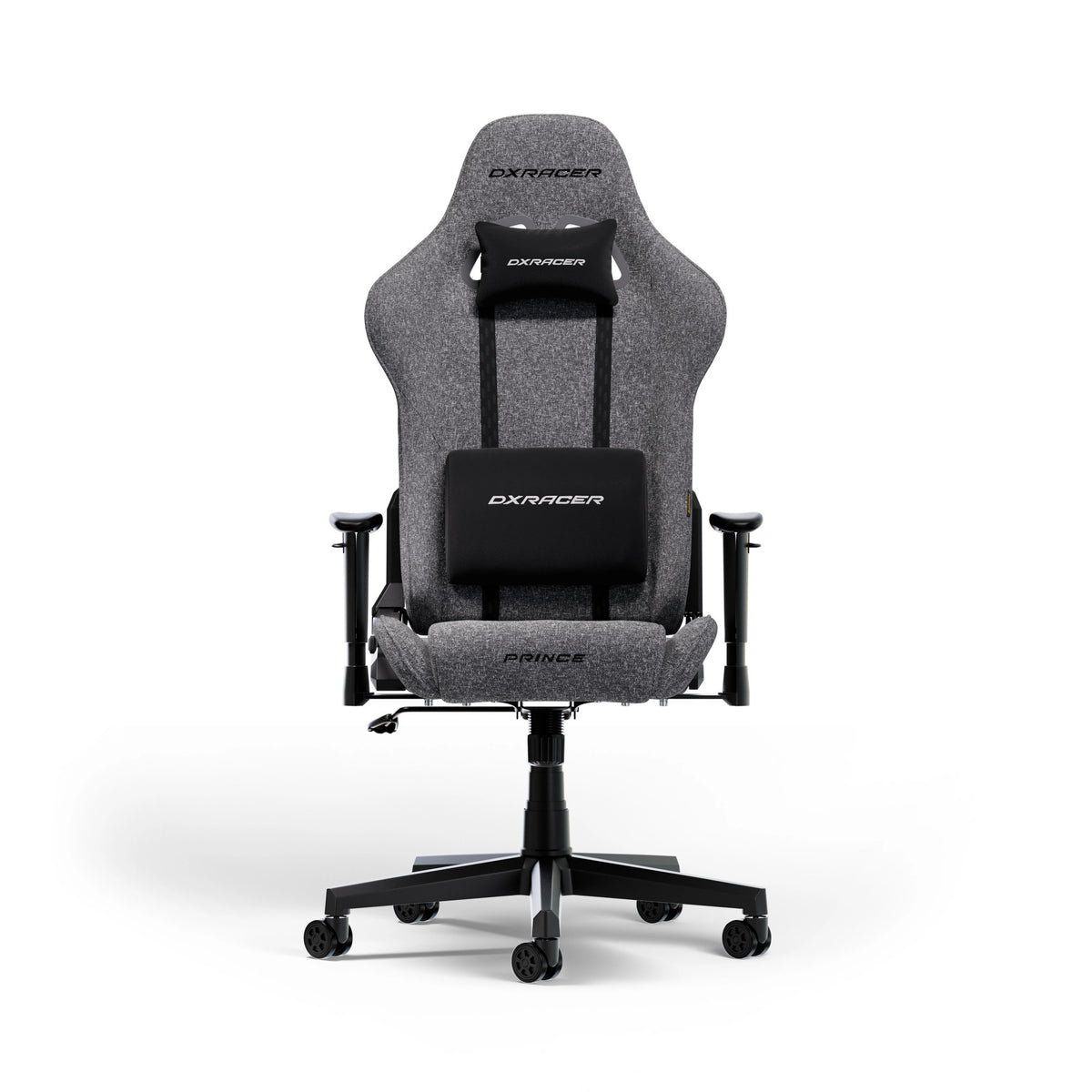 Dxracer prince l chaise de jeu en tissu gris (gris)