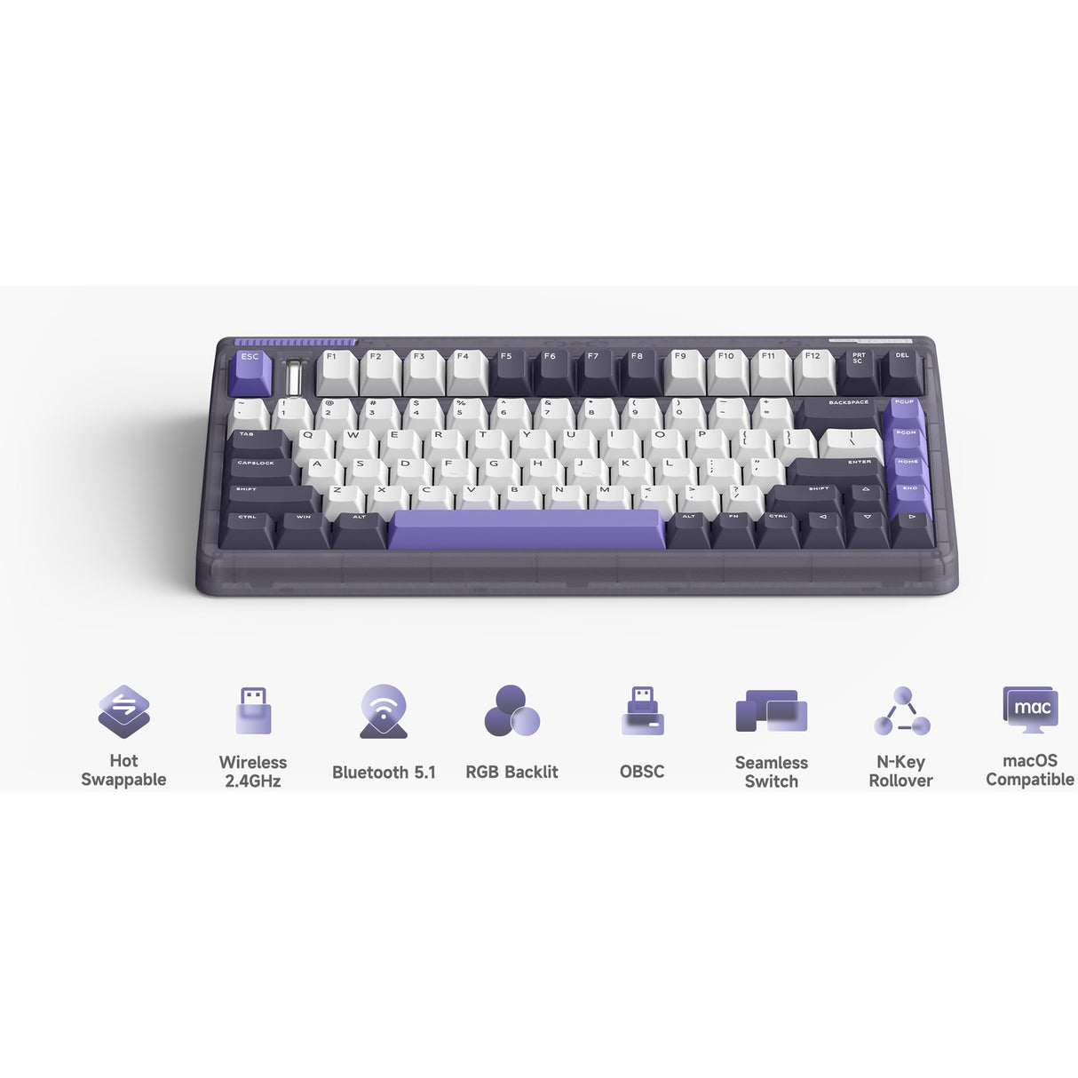 IQUnix OG80 Lavandin Wireless Mechanical Clavier