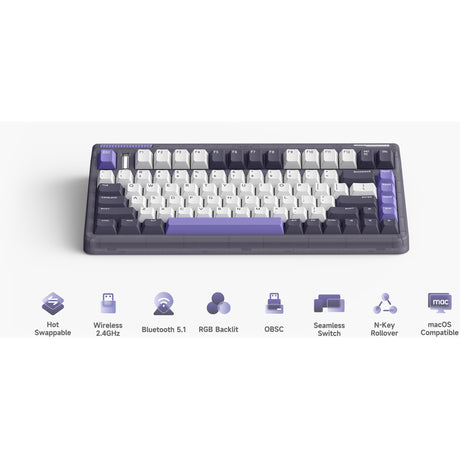 IQUnix OG80 Lavandin Wireless Mechanical Clavier