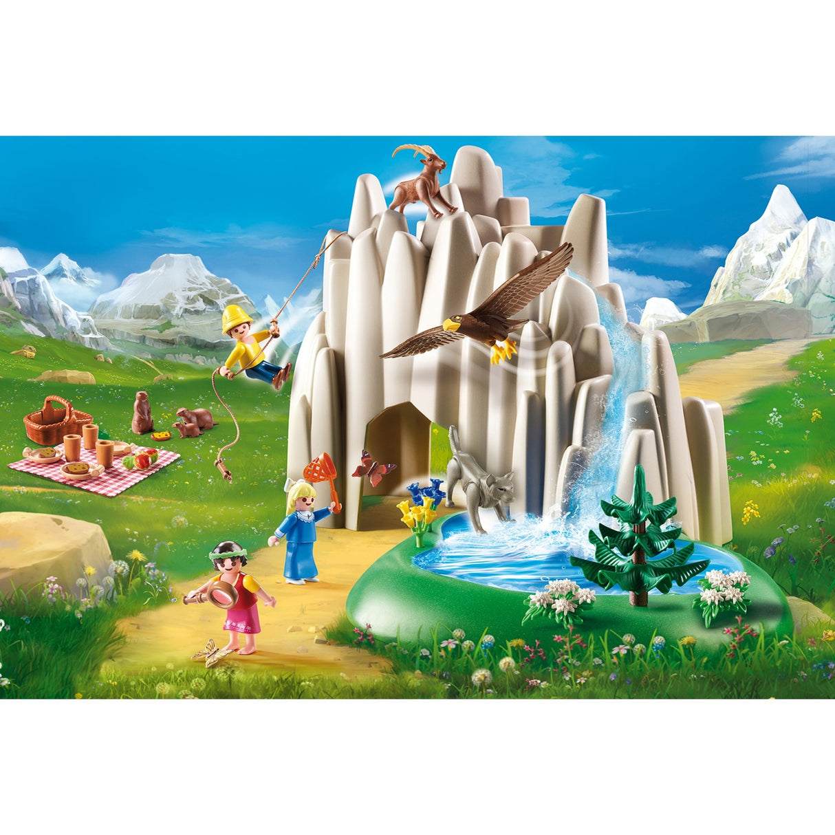 Playmobil 70254 Heidi, Klara et Peter au lac