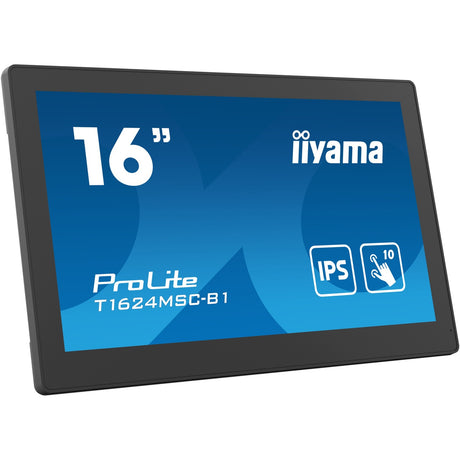 Moniteur à écran tactile Iiyama prolite t1624msc-b1 15,6 (noir, HDMI, 2x USB-A)