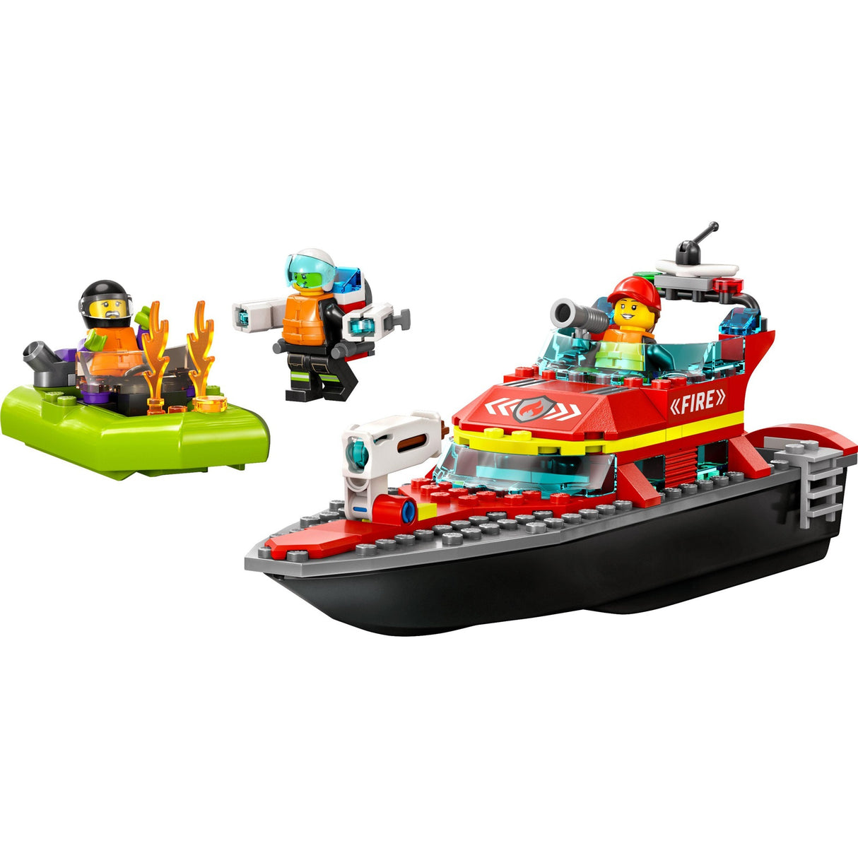 Jouet de feu de bateau de sauvetage Lego City pour enfants - 60373