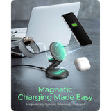 Icy box – chargeur sans fil pliable 3 en 1 (anthracite, ib-sh101-ch)
