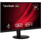 Moniteur d'accueil Viewsonic VG2709u-2k avec deux haut-parleurs et connexion en série 27 (noir (mat), 1x HDMI, 1x port d'affichage, 1x sortie port d'affichage, USB-C, USB-A, 100 Hz)