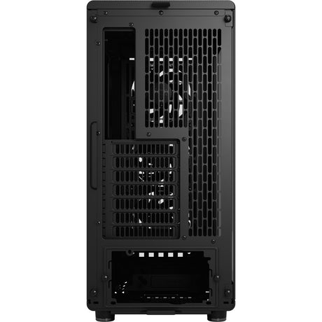 Fractal design north - boîtier tour midi édition momentum (couleur bois noir | 2x USB-A | 1x USB-C | verre trempé)