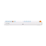 Mchose G98 Pro Orange Blue Snow Tiger Clavier de jeu mécanique RVB personnalisé tri-mode sans fil (bleu, disposition américaine (Qwerty), TTC Snow Tiger, RVB, échange à chaud, PBT double prise, sans fil | Bluetooth | USB-C)