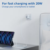 Act usb-c usb-a chargeur 20w pd pps, charge rapide, ganfast