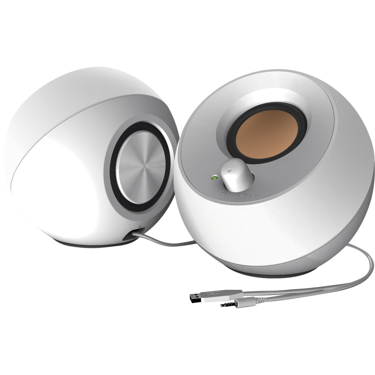 Enceinte PC Creative Pebble (blanc, USB)