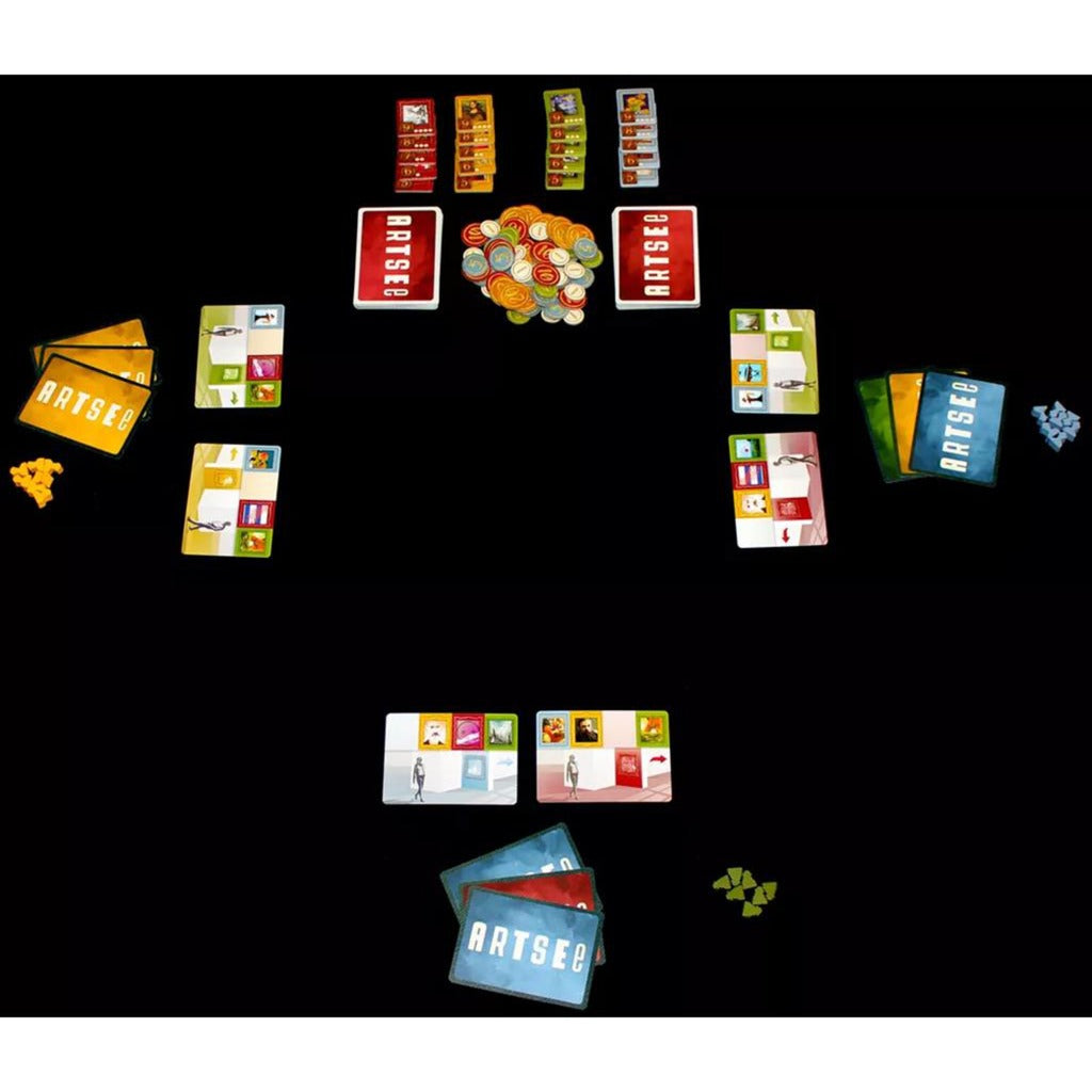 Jeu de cartes artsee du réseau de joueurs européens (anglais, 2 à 5 joueurs, 30 minutes, à partir de 12 ans)