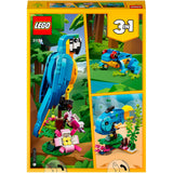 Lego Creator 3en1 perroquet exotique - grenouille - ensemble de jouets animaux poisson pour enfants - 31136