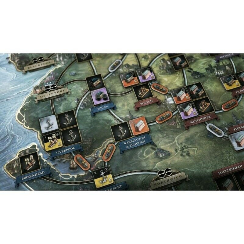 Asmodee brass : jeu de société lancashire (anglais, 2 à 4 joueurs, 120 à 180 minutes, à partir de 14 ans)