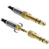 Delock stéréo jack 3,5 mm mâle à 3 broches> femelle