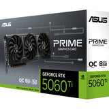 Carte graphique Asus Prime GeForce RTX 5060 Ti OC 8G (3x Display Port, 1x HDMI)
