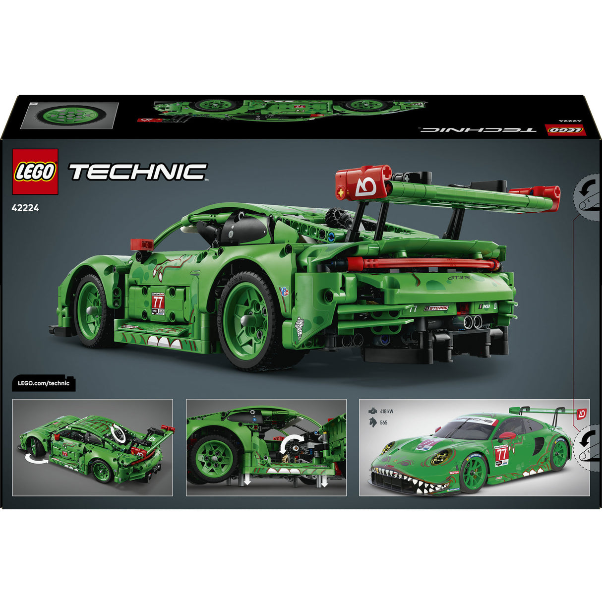 Lego technic 42224 porsche 911 gt3 r rexy ao voiture de course