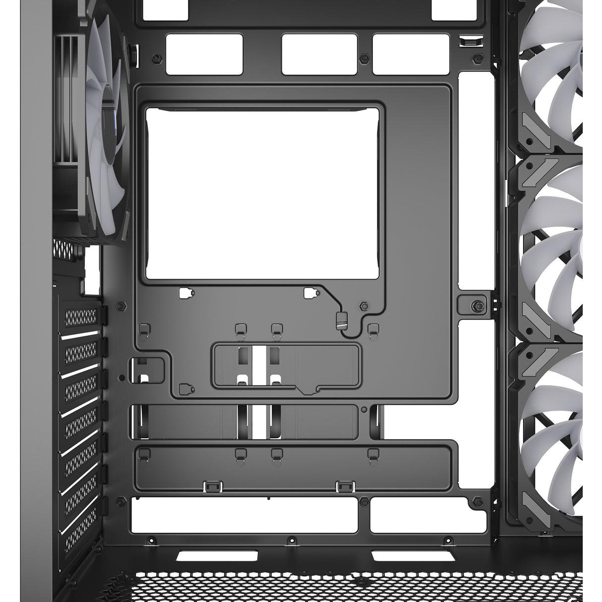 Boîtier tour midi Sharkoon ak7 argb (noir | 2x USB-A | 1x USB-C | RGB | verre trempé)