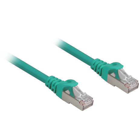Câble réseau Sharkoon SFTP, RJ-45 avec Cat.6a (vert, 0,25 mètres, sans halogène)