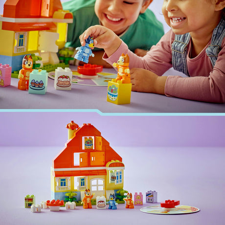 Lego ® duplo® bluey : maison de bluey et sa famille avec jeu de mémoire - 10459
