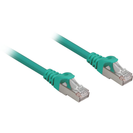 Câble patch Sharkoon SFTP, RJ-45 avec Cat.6a (vert, 10 mètres, sans halogène)