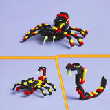 Lego Creator 3en1 Animaux sauvages : araignée passionnante - 31159